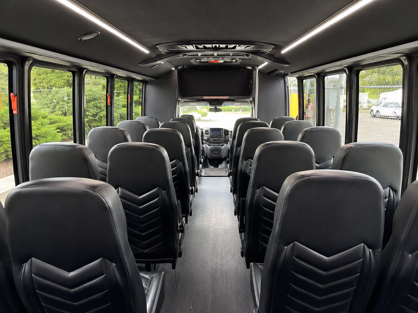 kissimmee 18 passenger minibus interior