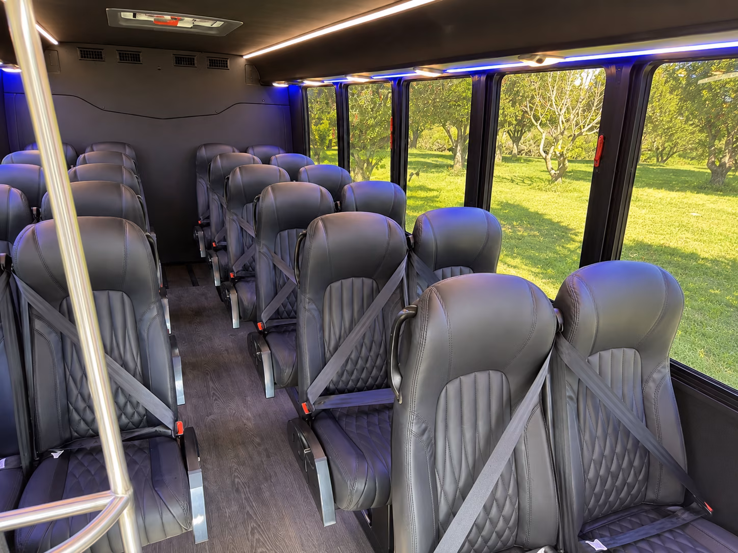 kissimmee 20 passenger minibus interior