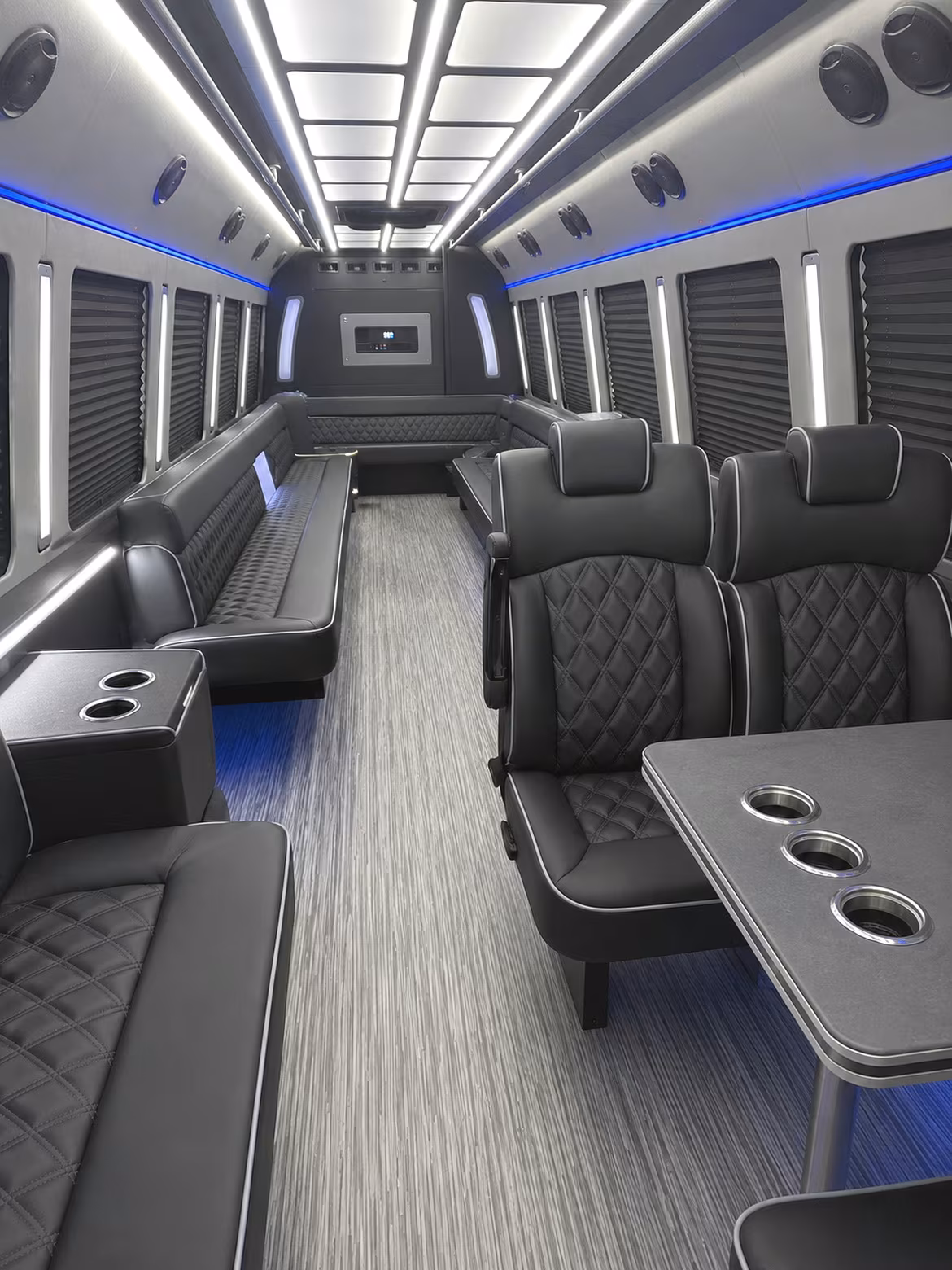kissimmee 25 passenger party bus inside