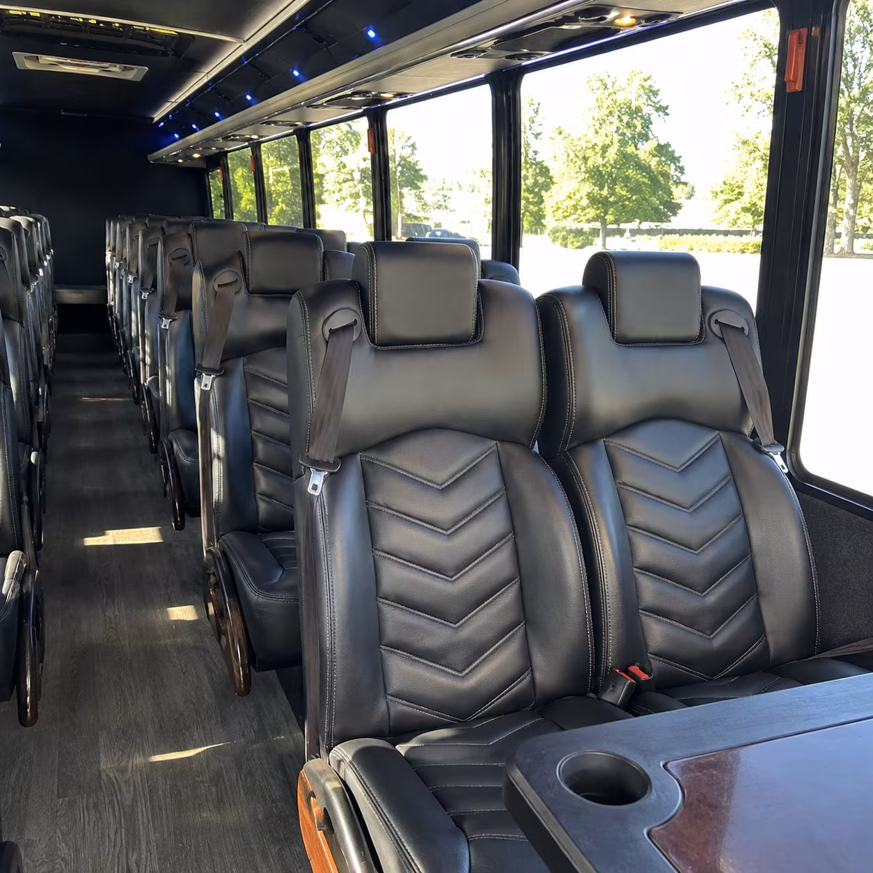 kissimmee 30 passenger minibus inside