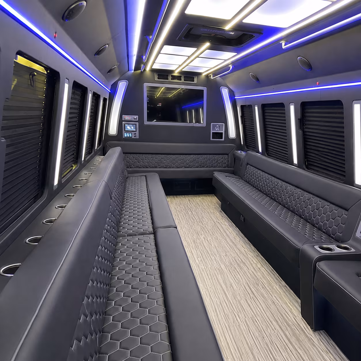 kissimmee 40 passenger party bus inside