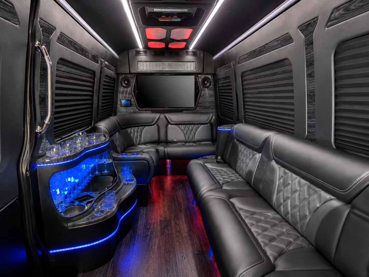 kissimmee 50 passenger party bus interior