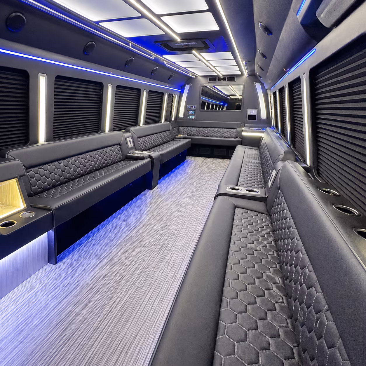 kissimmee party bus rental interior