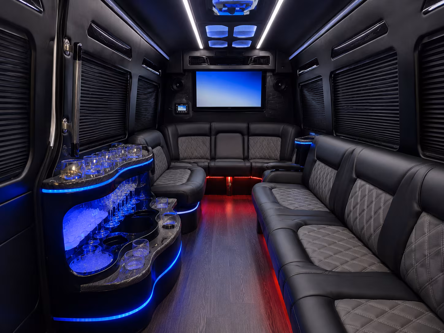 kissimmee sprinter limousine inside