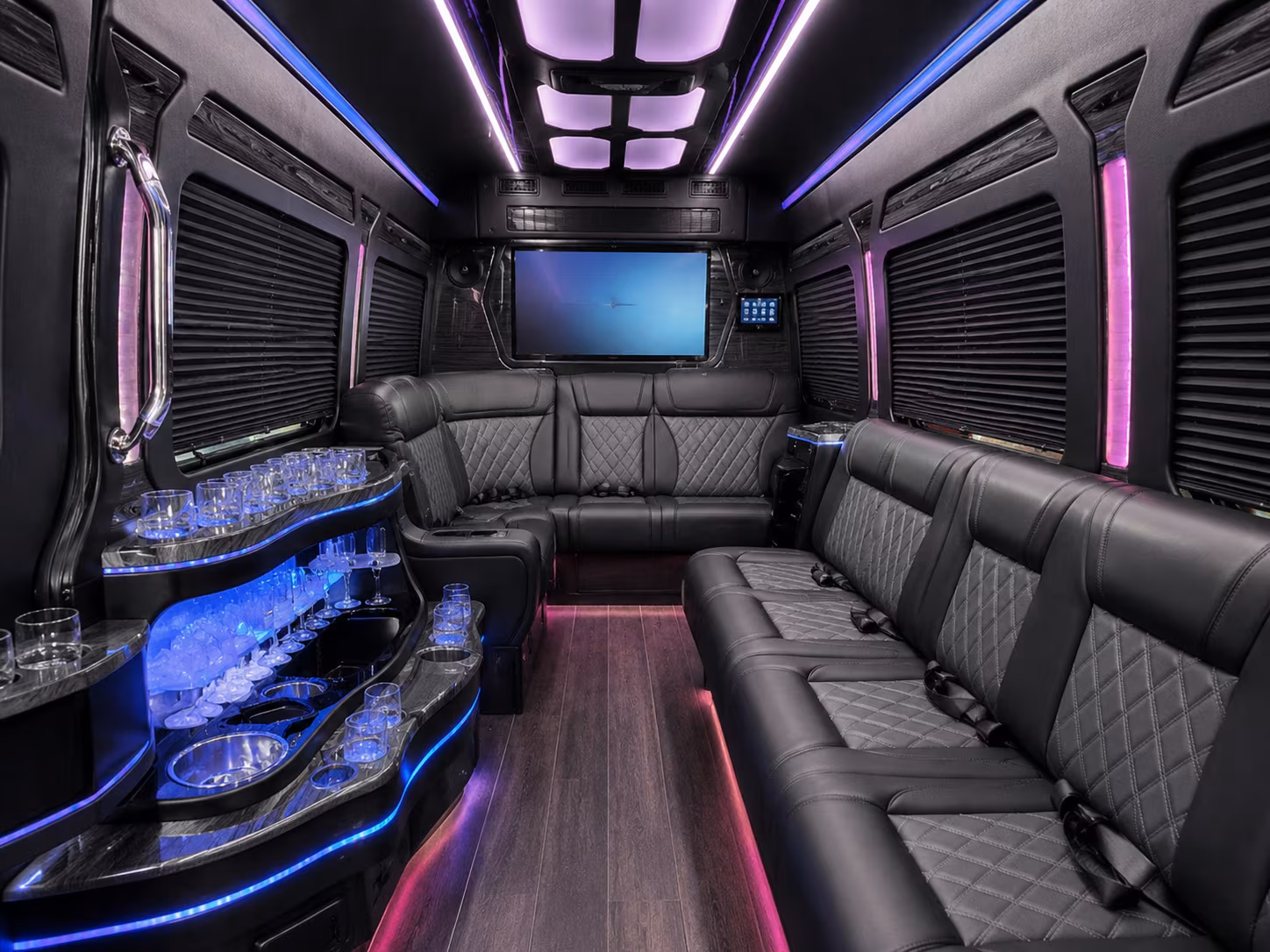 kissimmee sprinter limousine interior